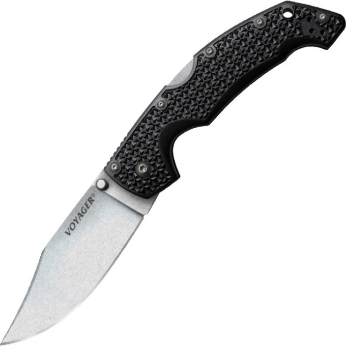 Нож COLD STEEL VOYAGER CLIP LARGE PLAIN EDGE CS_29TLC