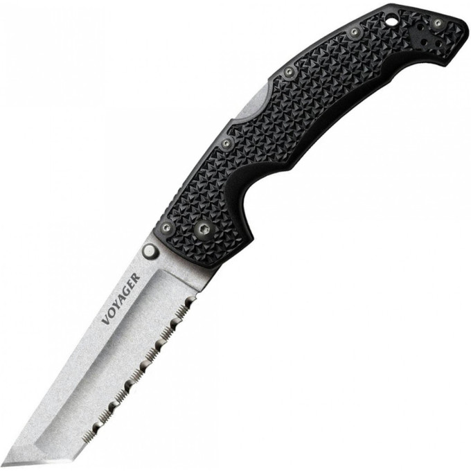 Нож COLD STEEL VOYAGER LARGE TANTO SERRATED EDGE CS_29ATS